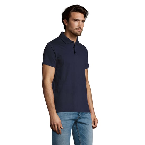 SOLS Heren Prescott Jersey Poloshirt (Franse marine) - Image 3