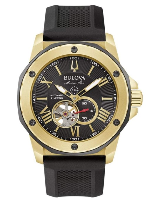 Bulova Marine Star herenhorloge Zwart 98A272 - Image 1