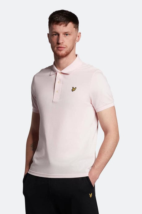 Lyle & Scott Polo SS enfärgad pikétröja Rosa - Image 2