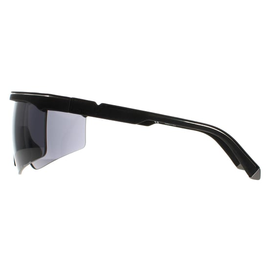 Police Semi Rimless Mens Black Rubber  Smoke SPLA28 Lewis Hamilton