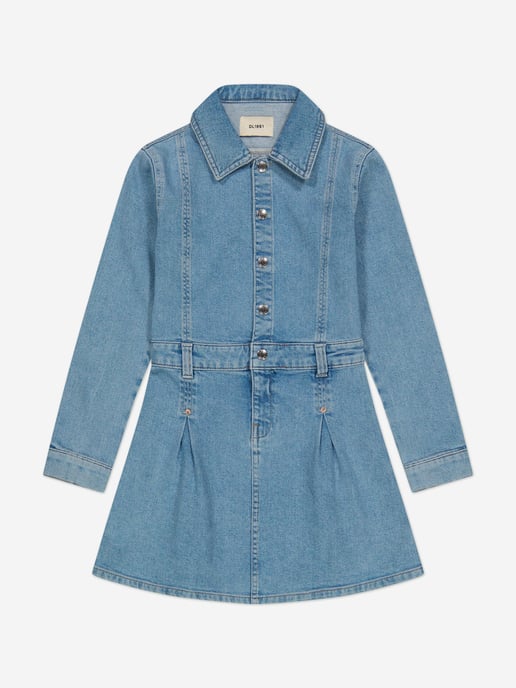 DL1961 Girls Manning Denim Dress in Blue