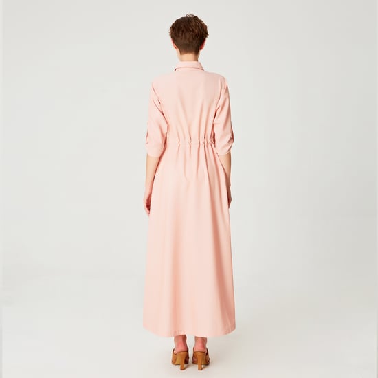 Lange minimalistische shirtjurk - Image 5