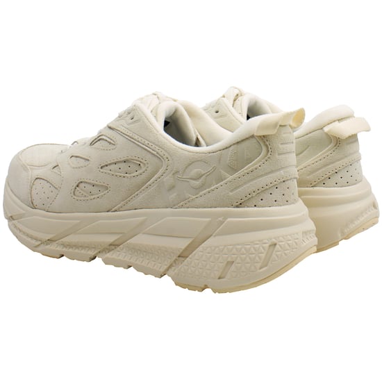 Hoka One Clifton L Unisex Beige Trainers - Image 4