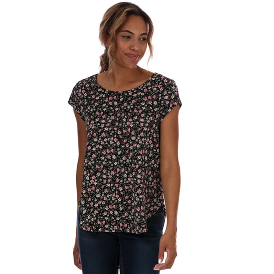 Women's Only Vic Short Sleeve Top in Black
