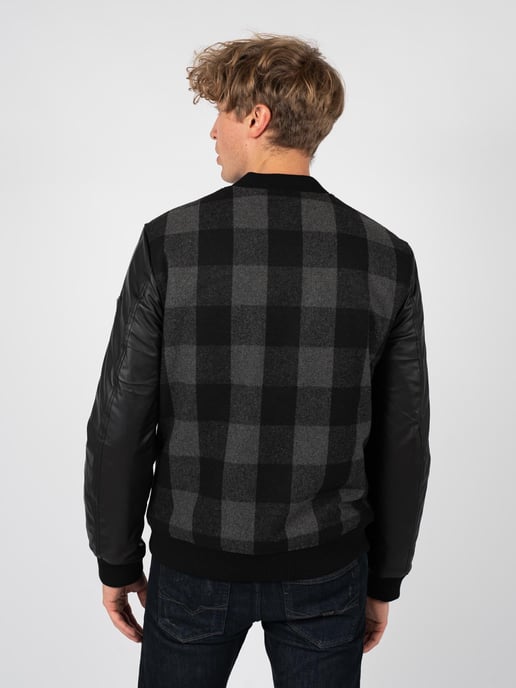 Guess Jacket Andy Bomber Men's Black - Image 4