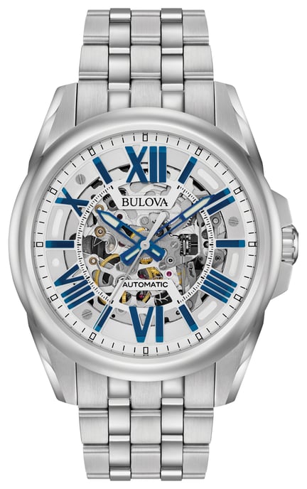 Bulova Classic Automatic herenhorloge Zilverkleurig 96A187 - Image 1