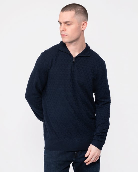 Ted Baker Kurnle Mens Long Sleeve T Knit Funnel Neck Jumper - Image 1