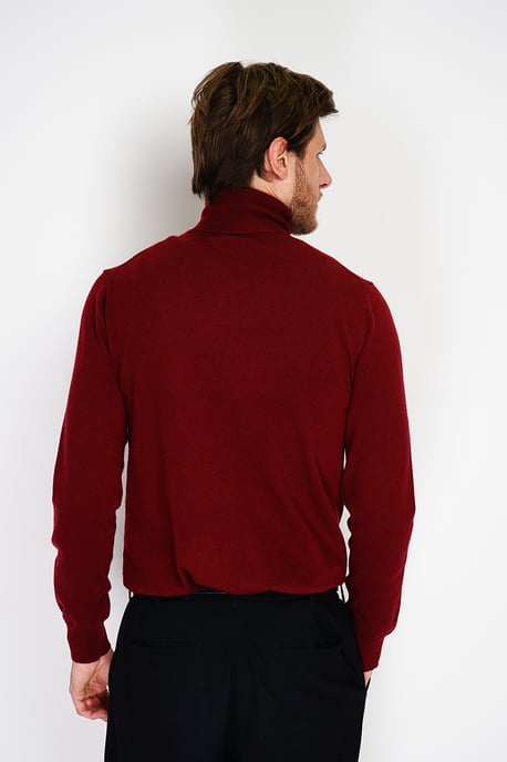 GB - William de Faye - turtleneck - Wine Red