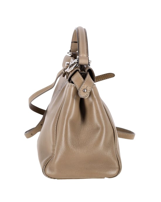 Fendi Peekaboo Mini in Beige Leather - Image 2