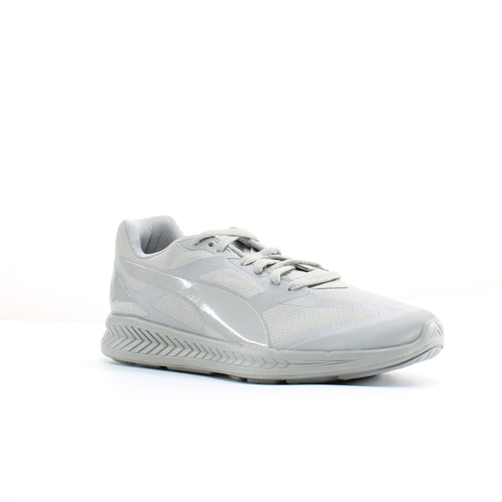 Puma Ignite Matt & Shine Grey Synthetic Mens Lace Up Trainers 359718 03