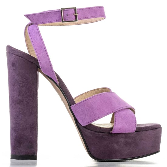 Confortable heel sandal Montevita in Purple