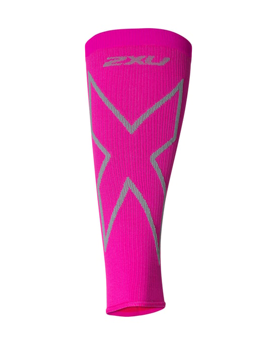 X Compression Calf Sleeves Magenta/Light Grey - Image 2