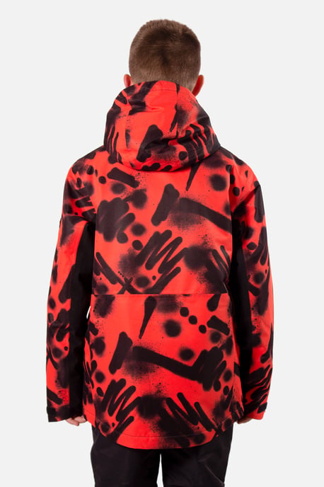 Misfit Vandal Print Jacket Orange