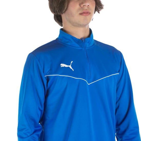Puma Teamrise Sweatshirt 1/4 Zip Top Blue - Image 4
