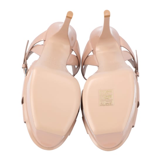 Saint Laurent Tribute Platform Sandalen Beige - Image 6