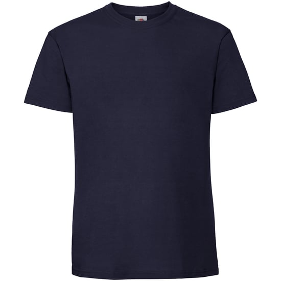 Fruit Of The Loom Mens Ringgesponnen Premium Tshirt (Marine) - Image 1