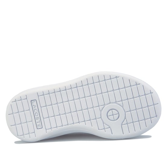 Girl's Lacoste Infant Carnaby Evo Trainers in White pink