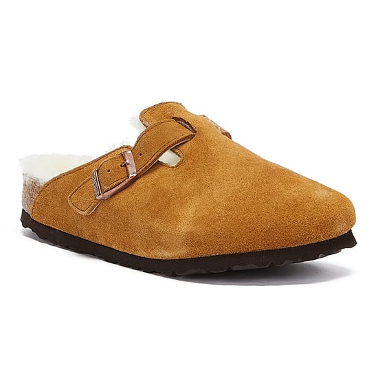 Birkenstock Boston Shearling Mink Slippers - Image 2