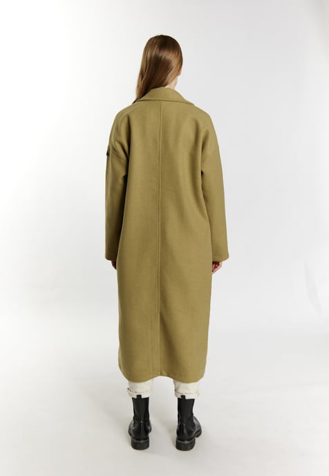 Dreimaster Overgangsjas van wolmix Dames lichte olijf - Image 4