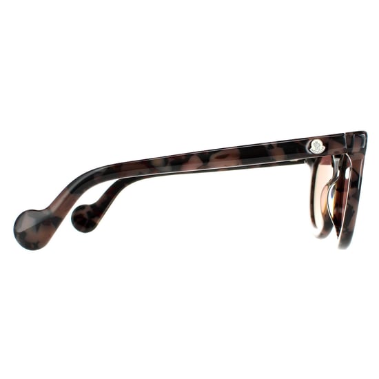 Moncler Round Womens Coloured Havana Bordeaux Mirror  ML0015