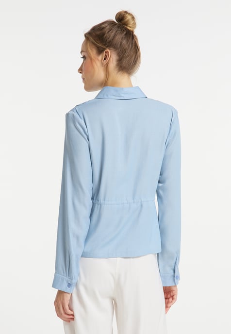 Dreimaster Blouse Dames lichtblauw - Image 4
