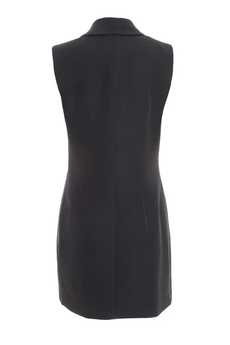 Black Diamante Mini Blazer Dress