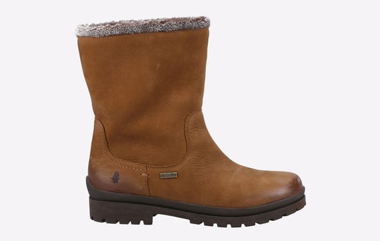 Hush Puppies Alice Läderstövlar I Kamelfärg För Kvinnor - Image 5