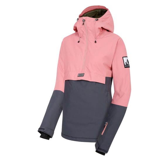 Dare 2B Womens/Ladies Snowburst Overhead Ski Jacket (Dusty Rose/Ebony Grey) - Image 3