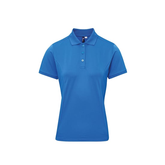Premier Womens/Ladies Coolchecker Plus Piqu Polo With CoolPlus (Sapphire)