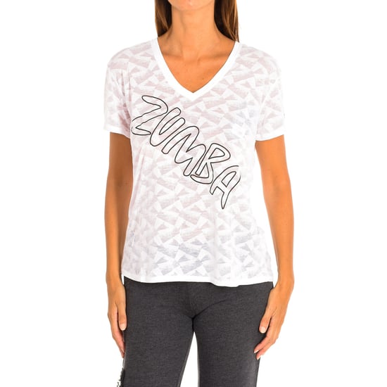Women's sports t-shirt with short sleeves and V-neck Z1T00587