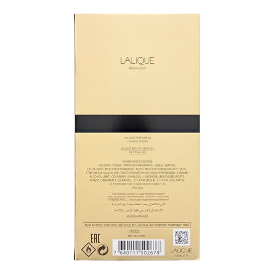 Lalique Noir Premier Or Intemporel Eau de Parfum 100ml