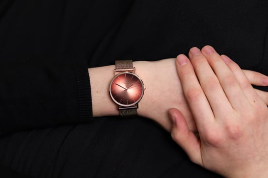 Orphelia Fashion Flash Dames Roze Gouden Horloge OF714826 - Image 4