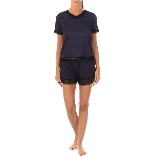 Women's short-sleeved round neck pajamas 1202