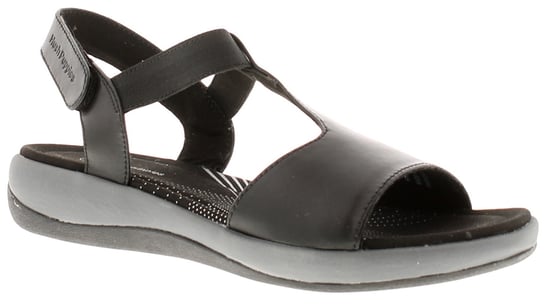 Damskon i läder sommar sandal svart - Image 1