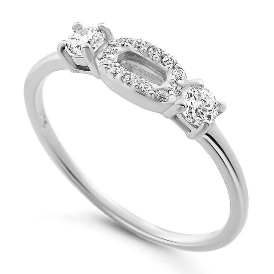 Orphelia 'Lily' Women's 925 Sterling Silver Ring - Silver ZR-7582