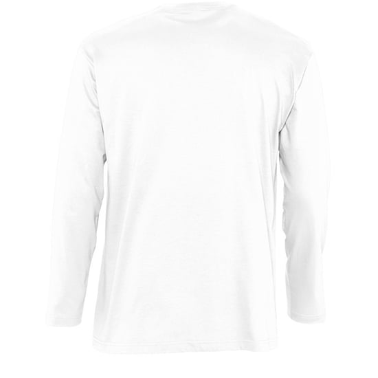SOLS Mens Monarch Long Sleeve T-Shirt (White) - Image 2