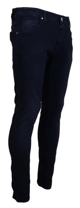 Acht Men's Blue Cotton Tapered Slim Fit Casual Denim Jeans - Image 2