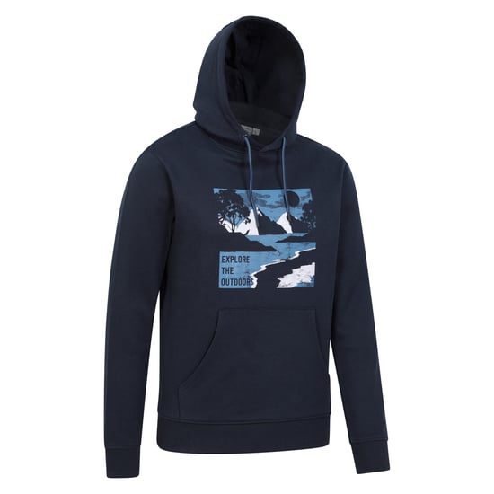 Mountain Warehouse Mens Explore The Outdoors Hoodie (Marin) - Image 3