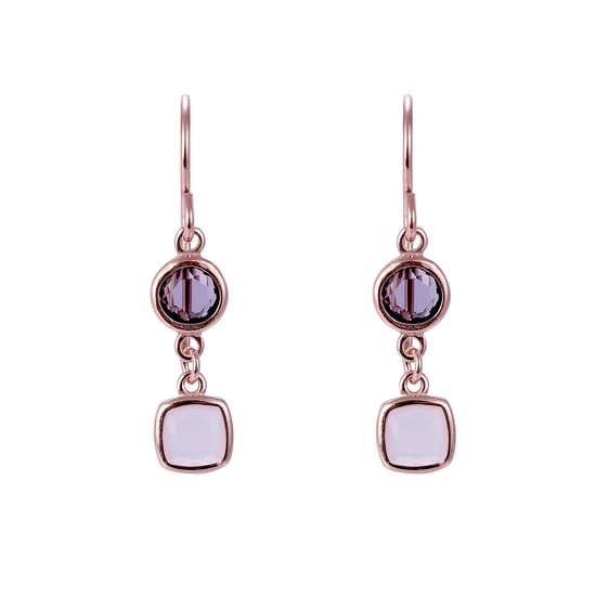 Orphelia 'Fawn' Dames 925 Sterling Zilveren Oorbellen - Roze ZO-7410 - Image 1