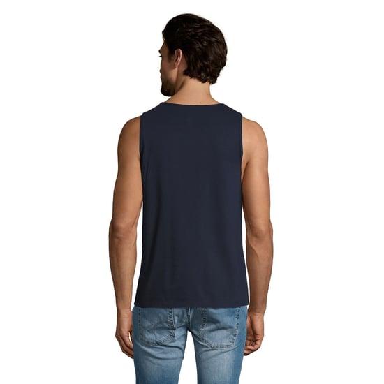 SOLS Heren Justin Mouwloze Tank / Vest Top (Franse marine) - Image 2