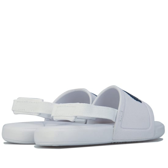 Boy's Lacoste Infant L.30 Slide Sandals in White blue