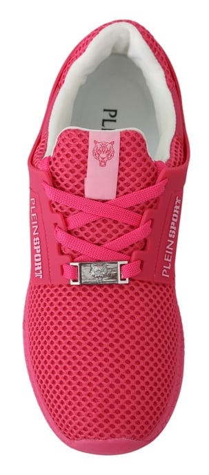 Plein Sport Women's Fuxia Beetroot Polyester Runner Becky Sneakers Shoes - Image 6