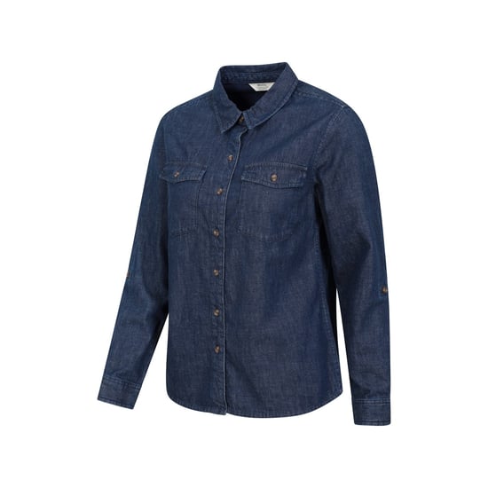 Mountain Warehouse Womens/Ladies Darla Denim Shirt (Blue) - Image 6