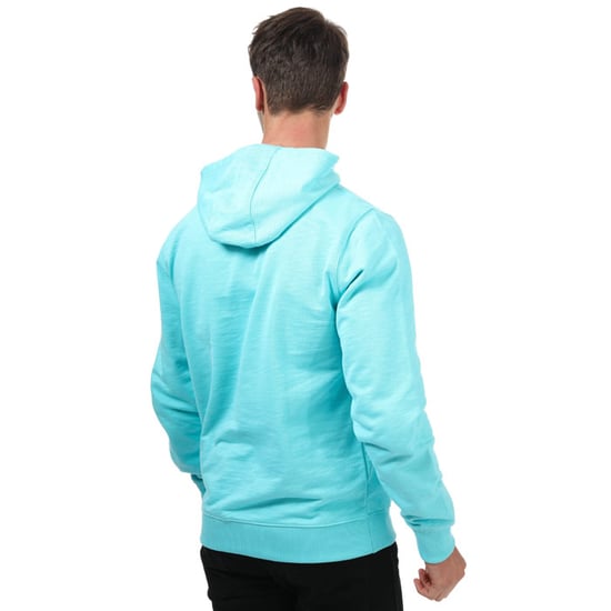 Men's Tommy Hilfiger box Logo Hoody in Blue - Image 2