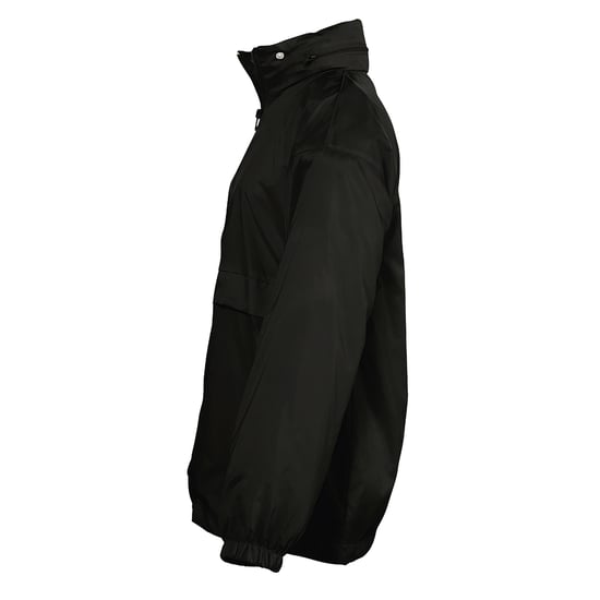 SOLS Kinderen Unisex Surf Windbreaker Jacket (waterbestendig en winddicht) (Zwart) - Image 3