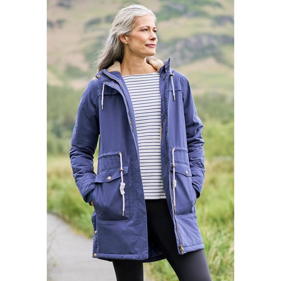 Mountain Warehouse Womens/Ladies Acorn Waterproof Borg Lined Padded Parka (Navy) - Image 1