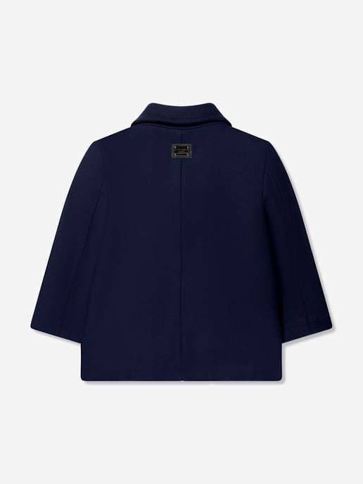 Dolce & Gabbana Boys Pea Coat in Navy