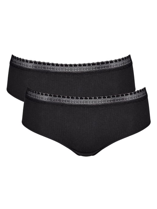 GO Ribbed Hipster Briefs 2 Pack