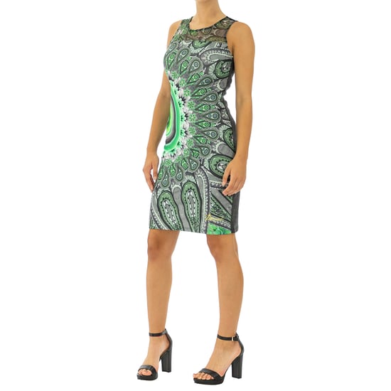 Desigual Women Knitted Dress Maxins   Sleeveless Multicolor