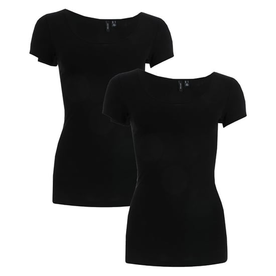 Women's Vero Moda Maxi 2 Pack Soft T-Shirt in Black